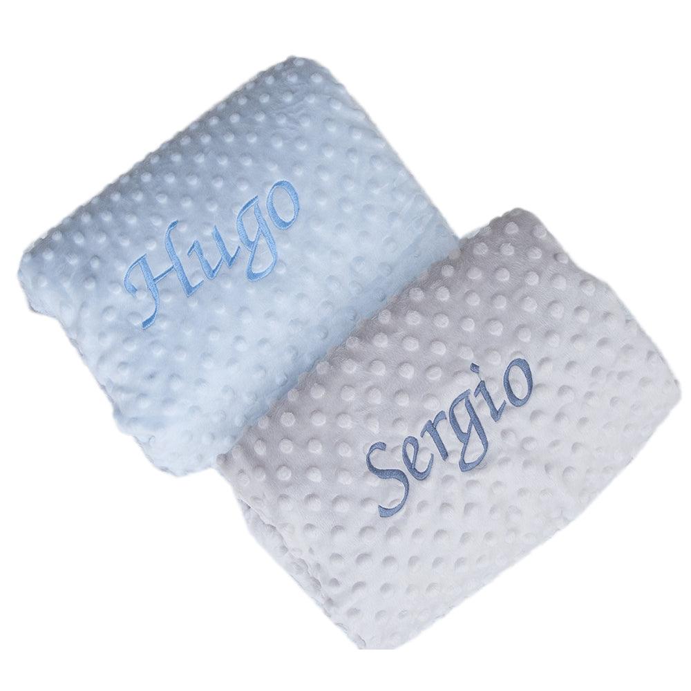 Manta Bebe Personalizada Topos Nombre Nanetes - Nanetes #